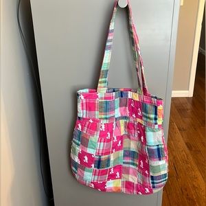 Disney Parks Pink Patchwork Mickey Mouse Tote
